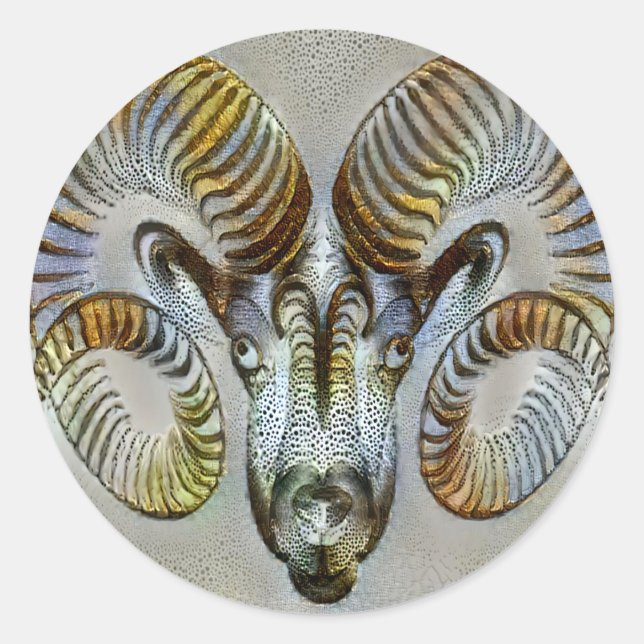 Pegatina Redonda Aries Venice (Anverso)