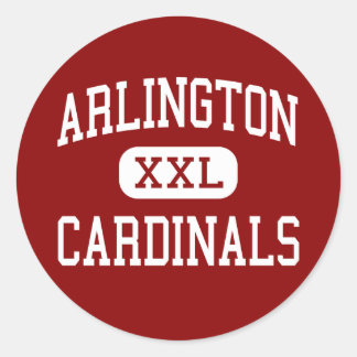 Pegatina Redonda Arlington - Cardenales - High - Arlington Heights