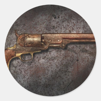 Pegatina Redonda Arma - Modelo 1851 - 36 Revólver de calibre