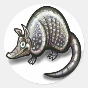 Pegatina Redonda Armadillo