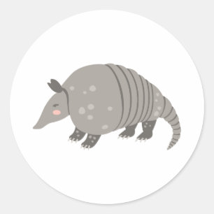 Pegatina Redonda Armadillo