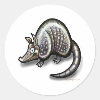 Pegatina Redonda Armadillo