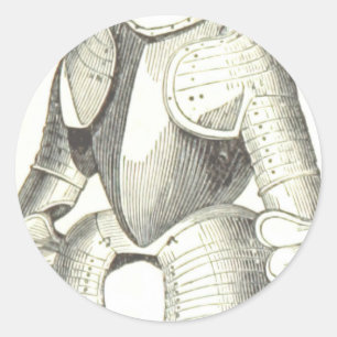 Pegatina Redonda armadura