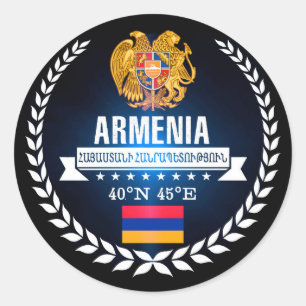 Pegatina Redonda Armenia