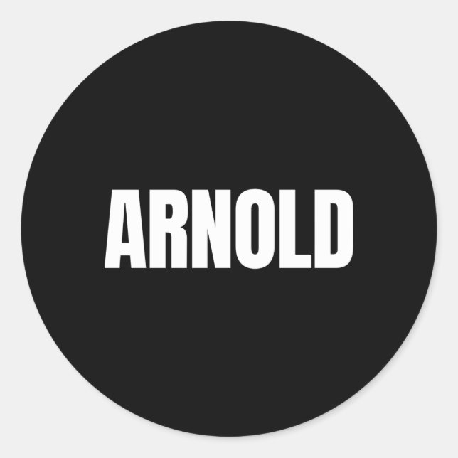 Pegatina Redonda Arnold Dice Que Manténganse Ocupados Sea Útil Patr (Anverso)
