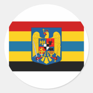 Pegatina Redonda Aromanians durante WWII, Rumania