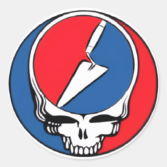 Pegatina Redonda Arqueólogo de agradecimiento (Anverso)