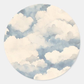 Pegatina Redonda Arriba, Arriba y Ausente Fiesta de Cumpleaños