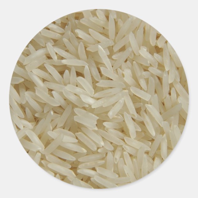 Pegatina Redonda Arroz (Anverso)