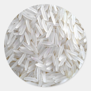 Pegatina Redonda Arroz delicioso
