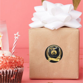 Pegatina Redonda Arrugas