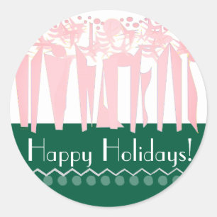 PEGATINA REDONDA ART DECO