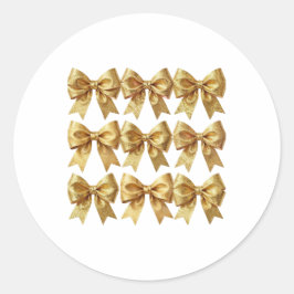 Pegatina Redonda Art Deco Opulence Geometric Patterns