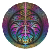Arte abstracto fractal colorido alucinante