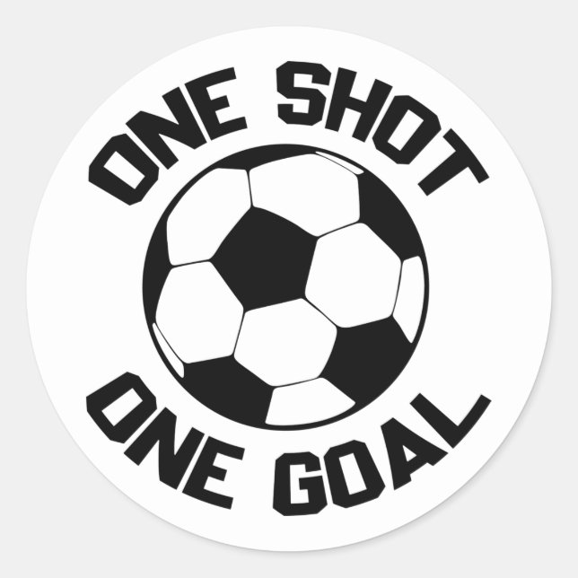 Pegatina Redonda arte de deportes de fútbol fresco (Anverso)