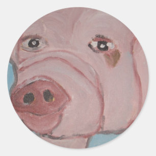 Pegatina Redonda arte de eric ginsburg