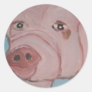 Pegatina Redonda arte de eric ginsburg