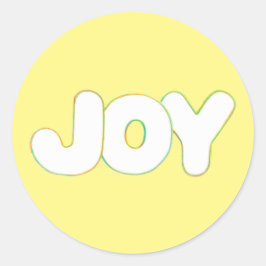 Pegatina Redonda Arte de esquema colorido - Alegría - pegatinas de 