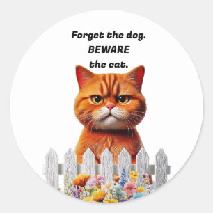 Pegatina Redonda arte de Grumpy Cat