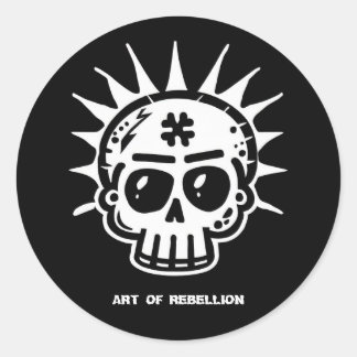 PEGATINA REDONDA 'ARTE DE LA REBELIÓN'