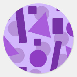 Pegatina Redonda Arte Geométrico