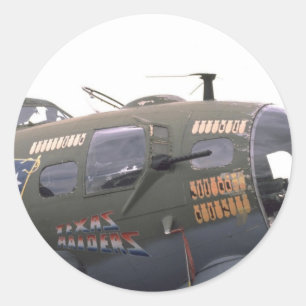 Pegatina Redonda Arte nasal B-17