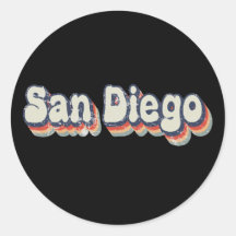 Arte Retro Deteriorado de San Diego California