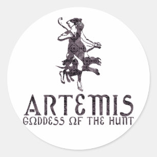 Pegatina Redonda Artemis