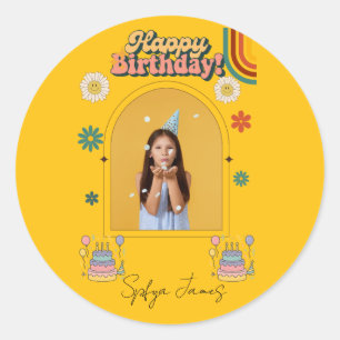 Pegatina Redonda Artesanías y suministros para fiestas Regalo