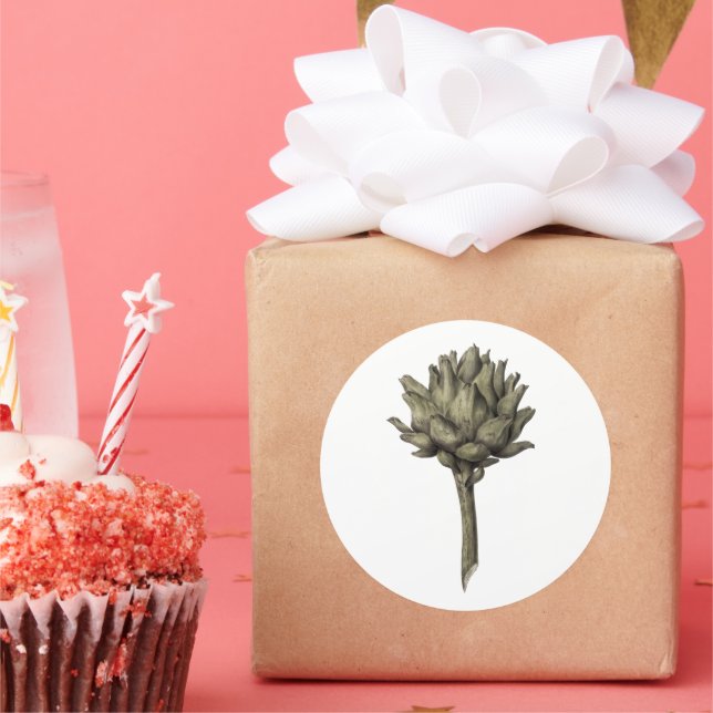 Pegatina Redonda Artichoke (Fiesta)