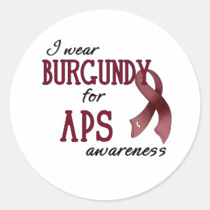 Pegatina Redonda Artículos de la conciencia de los APS
