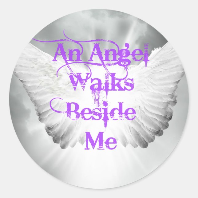 Pegatina Redonda Artículos de recaudación de fondos sin ánimo de lu (Anverso)