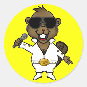 Pegatina Redonda Artista de discoteca