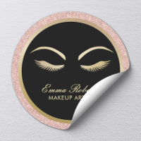 Artista de maquillaje de azotes y cejas Salón de o