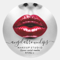 Artista de Maquillaje Foto labial brillo labios ro