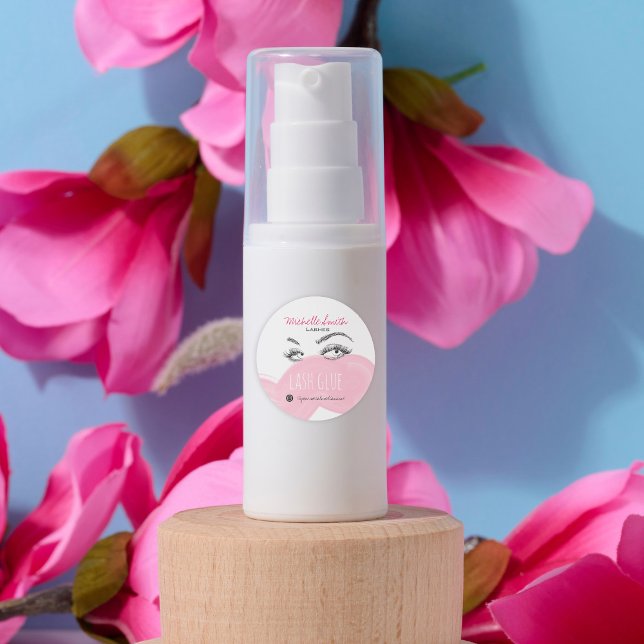 Pegatina Redonda Artista de maquillaje latigazos Lágrimas de lustre (Subido por el creador)