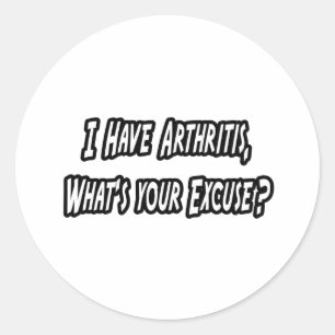 Pegatina Redonda Artritis... ¿Perdón?