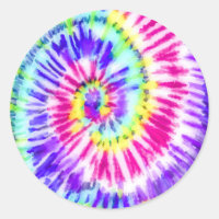 Artsy Neon Rainbow Tie Dye Watercolor Pattern