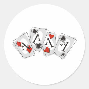 Pegatina Redonda As altos