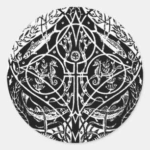 PEGATINA REDONDA AS DE ESPADAS