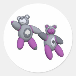 Pegatina Redonda As de espadas