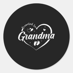 Pegatina Redonda Ascendida a Abuela Pronto Será Abuela Nueva Gigi F