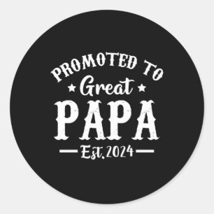Pegatina Redonda ascendido a camiseta del gran papa est 2024