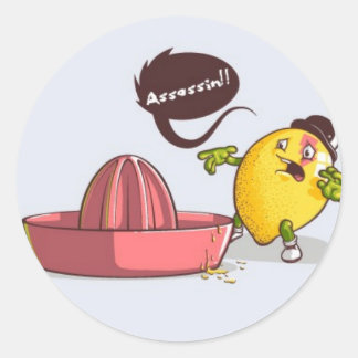 Pegatina Redonda ¡Asesino!