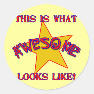 Pegatina Redonda ¡Así es como se ve increíble!