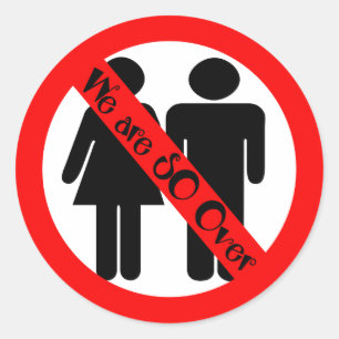 Pegatina Redonda Así que, por fin, desaparece