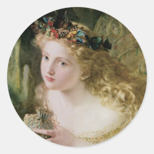 Pegatina Redonda Así que tu hada está hecha de las cosas más bellas