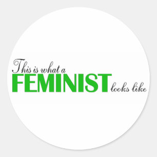Pegatina Redonda Así Se Ve La Feminista