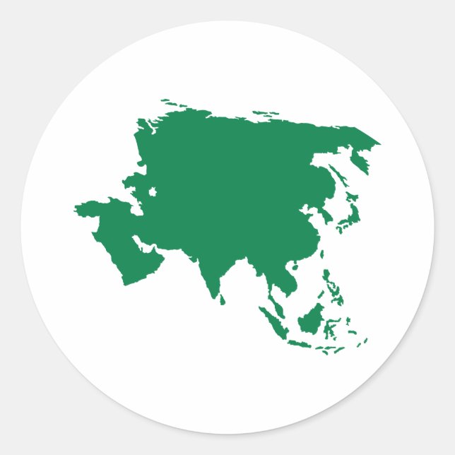 Pegatina Redonda Asia (Anverso)