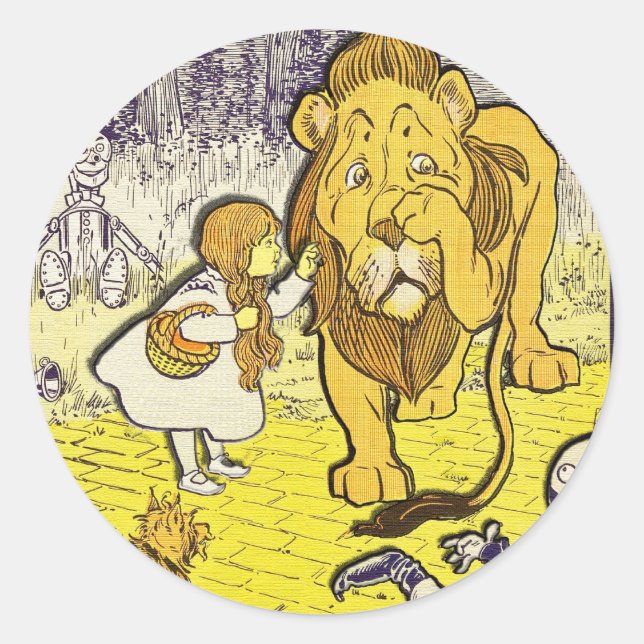 Pegatina Redonda Asistente de cosecha de Oz 1ª edición Imprimir (Anverso)